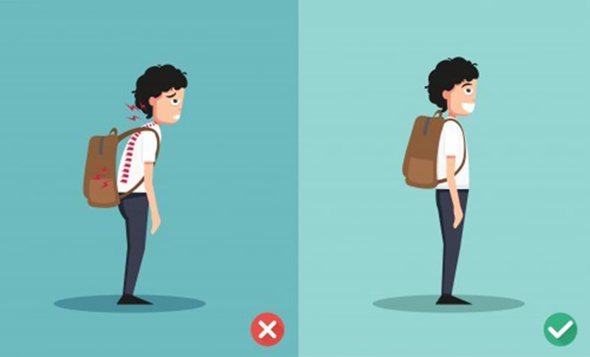 Heavy backpacks cause back pain best sale